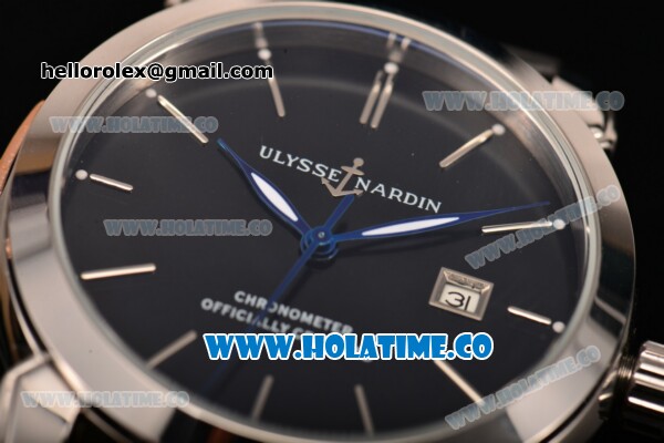 Ulysse Nardin Classico Automatic Steel Case with Stick Markers and Black Dial - Click Image to Close